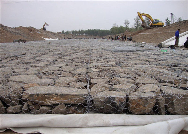 2x1x1m гальванизированная структура коробки Gabion монолитовая для стабилизации земли 2
