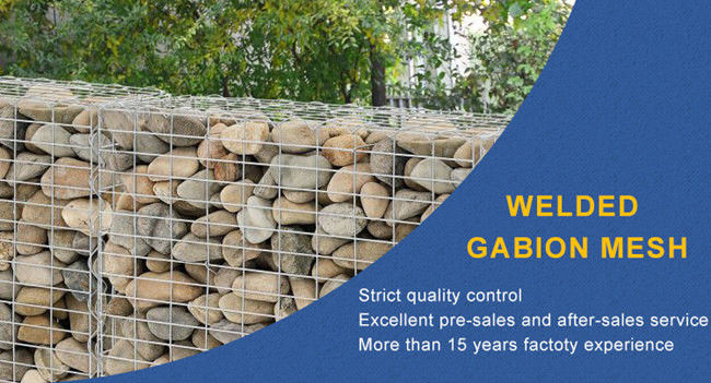 4 x 1 x 1 m благоустраивая стену сварил сетку Gabion с проводом 4mm спиральным 0