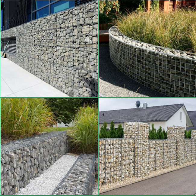 Тяжело гальванизированный утес сваренной сетки заполнил Gabions 75×75mm Rustproof 2