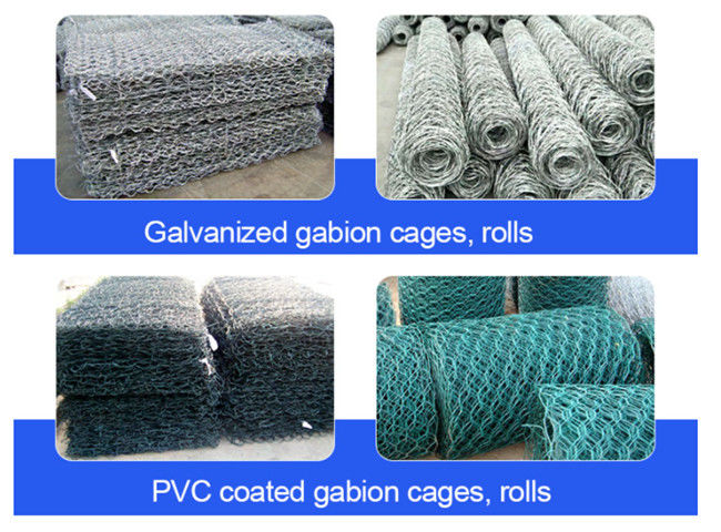 Подпорная стенка корзины утеса OEM 3x1x0.5m корзин провода Gabion конструкции шестиугольная 2
