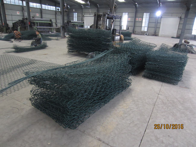 Pvc 4mm покрыл тюфяк Gabion Reno отверстие 80mm x 100mm 2