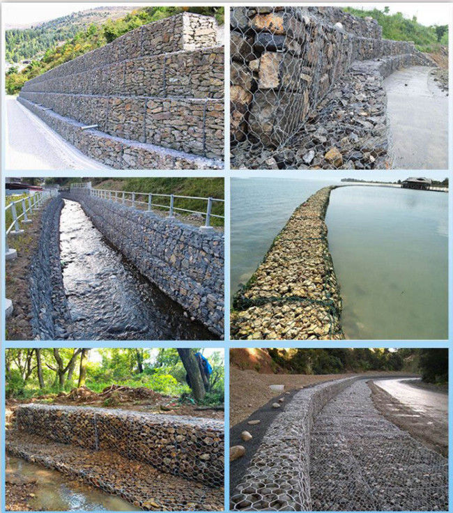 3×3×6ft 2 переплели стальной банк наклона корзины сетки Gabion защитный 2
