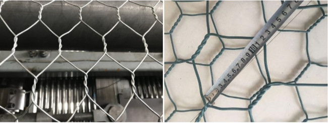 Pvc 4mm покрыл тюфяк Gabion Reno отверстие 80mm x 100mm 0