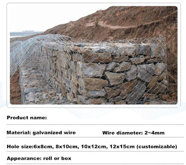 12*15cm 5 корзин Gabion металлов Galfan корзины сетки Gabion металла извива мелкосеточных 0