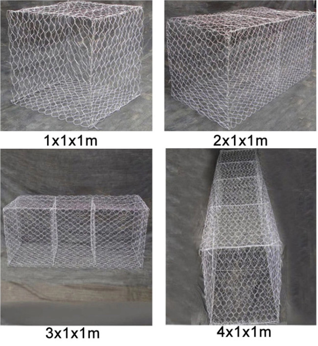PE коробки 60mm×80mm 4x1x1m шестиугольное Gabion покрыло для предохранения от бечевника 0