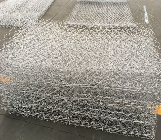 2x1x1m наговор сварил гальванизированный Al коробки Gabion покрыли провод связи 2.2mm 1