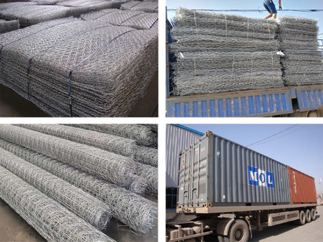 утес 2x1x1m сплетя гальванизированную коробку Gabion для каменной подпорной стенки 3