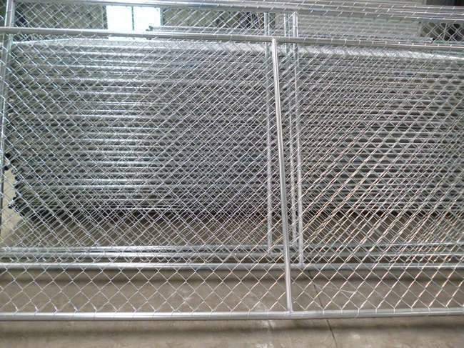 Горячая окунутая гальванизированная панель 14ft 50×50mm загородки конструкции звена цепи временная 0