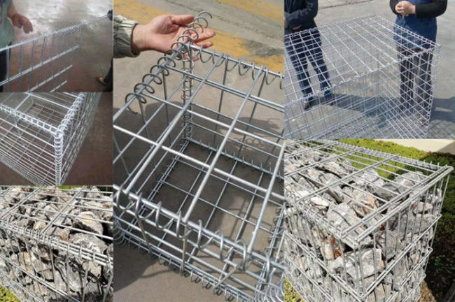 Galfan покрыло сваренную подпорную стенку коробок провода 200x100x50 сетки 4mm Gabion 0