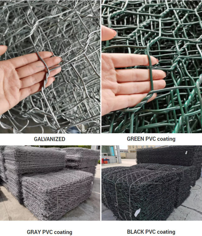 тройка корзин сетки 3mm Gabion сверхмощная переплела шестиугольную сплетенную гальванизированную сталь 0