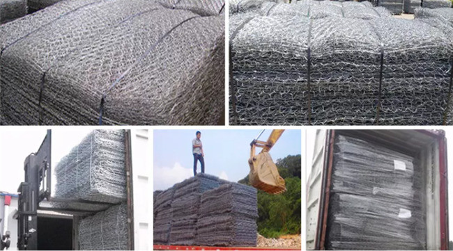 Подводная морская дамба защищая корзины сетки Gabion оцинковывает покрытый провод Q195 2