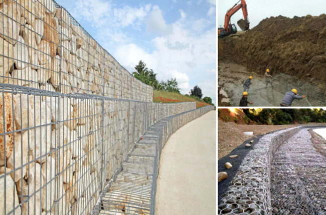 подпорная стенка стального провода 3mm гальванизировала сваренную коробку Gabion 2