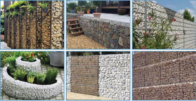 100 x 80 x 30cm гальванизированная коробка Gabion сварили усиленную загородку камня 3