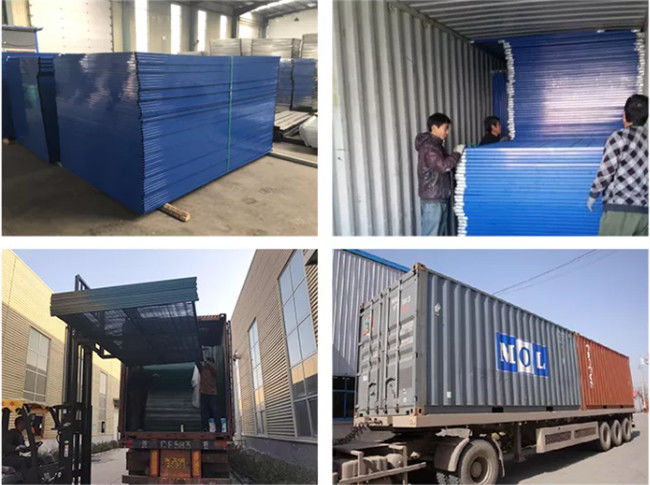 загородка конструкции Temp домов копить 10ft Prefab обшивает панелями безопасность 2